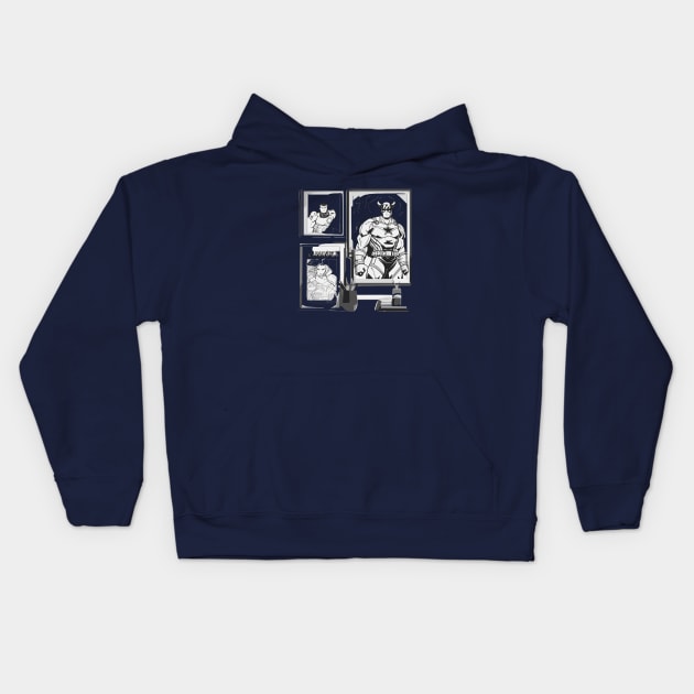 kids comic Kids Hoodie by marklink